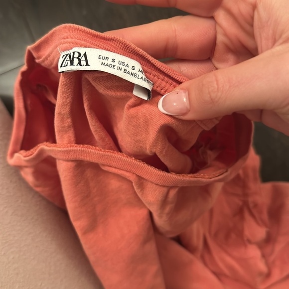 Zara peach t shirt - Picture 2 of 2
